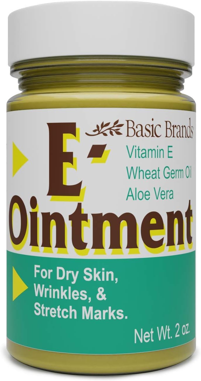 Basic Organics Vitamin E Ointment, 2 oz, Original (3 Pack)