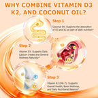 Newseel Vitamina D3 y K2 con Aceite de Coco – 120 Cápsulas Blandas