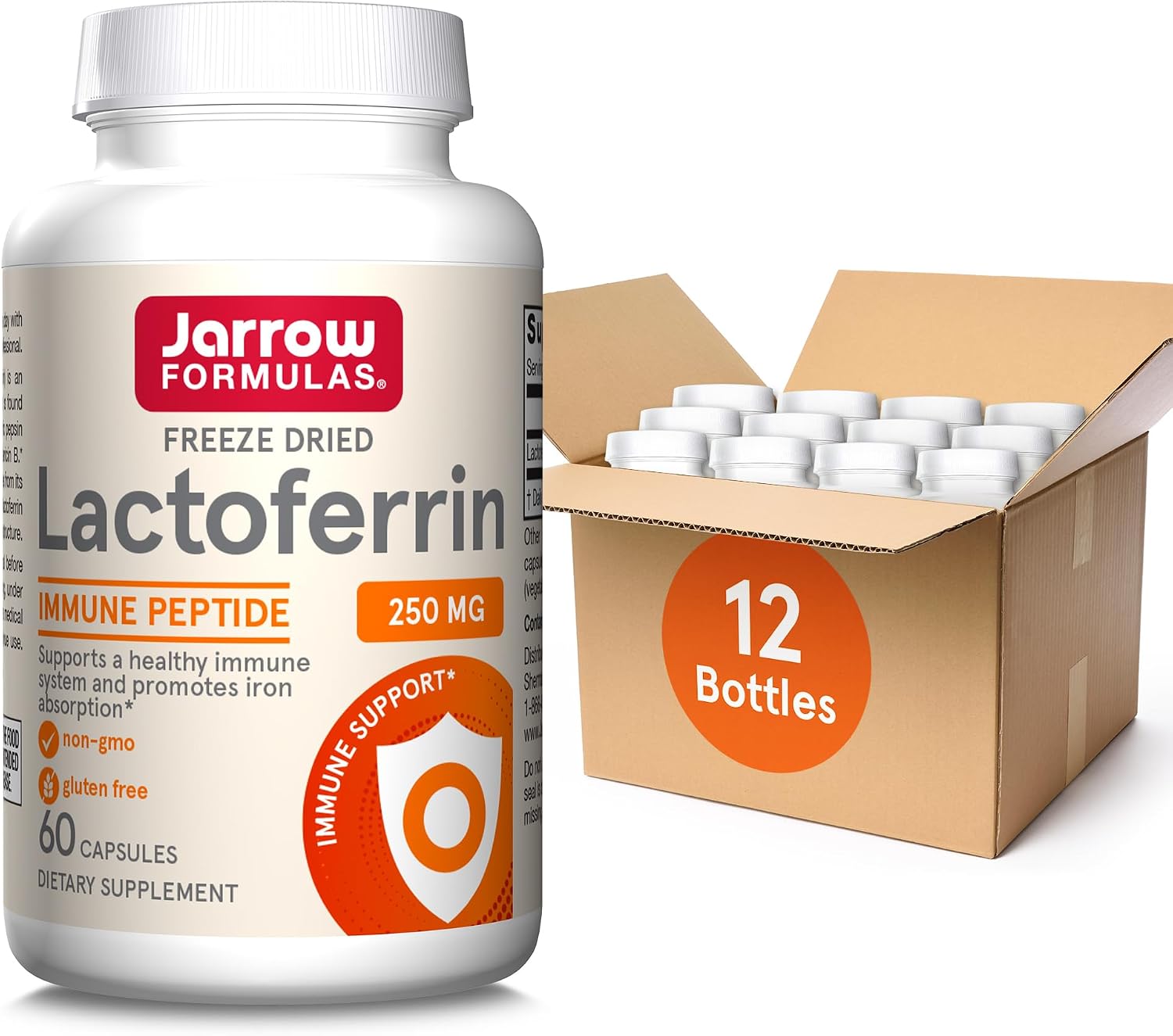 Jarrow Formulas Lactoferrina 250 mg - 60 Cápsulas