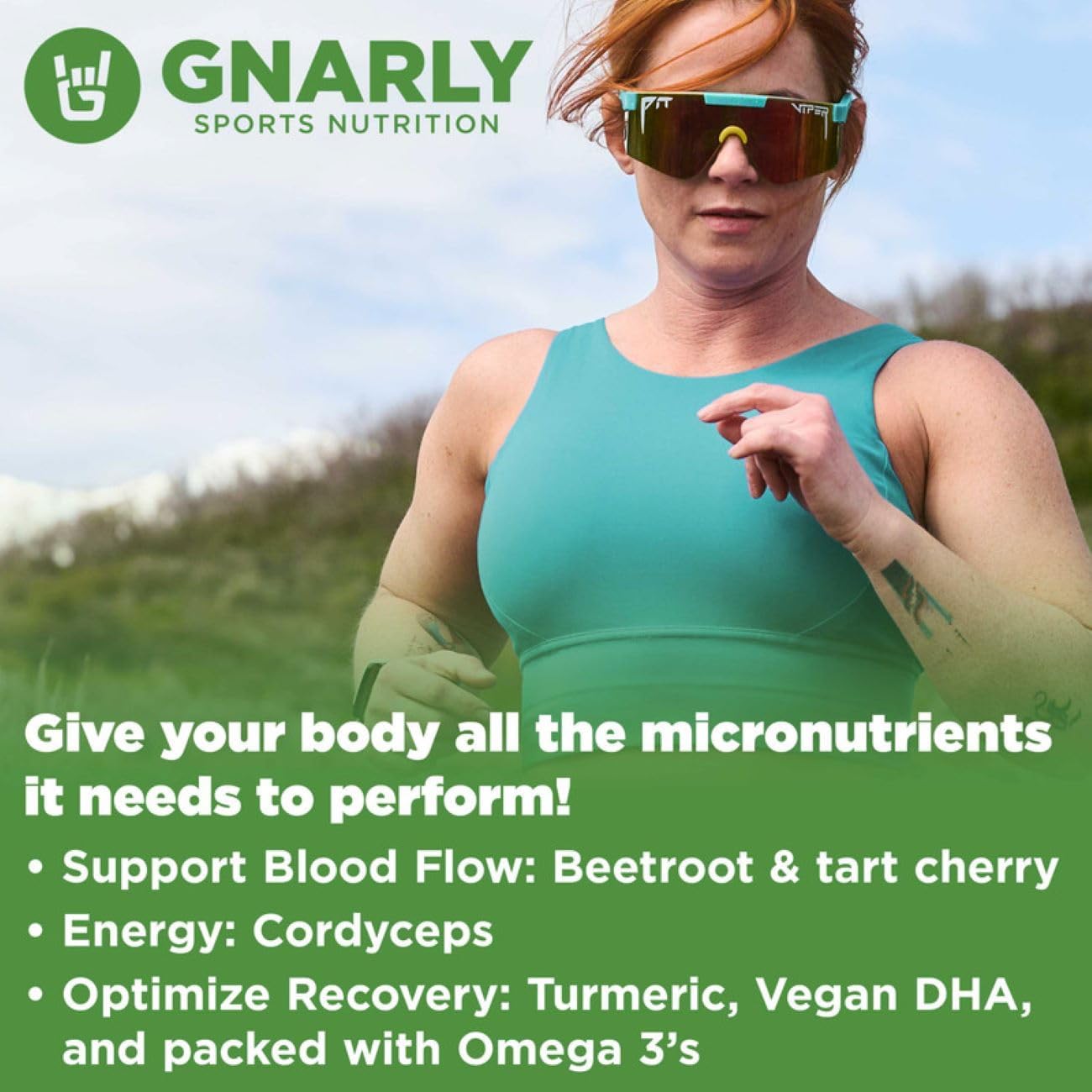 Gnarly Nutrition Super Greens en Polvo - Lemon Mint - 330 g
