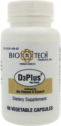 Bio-Tech D3 Plus 60 Cápsulas Vegetales