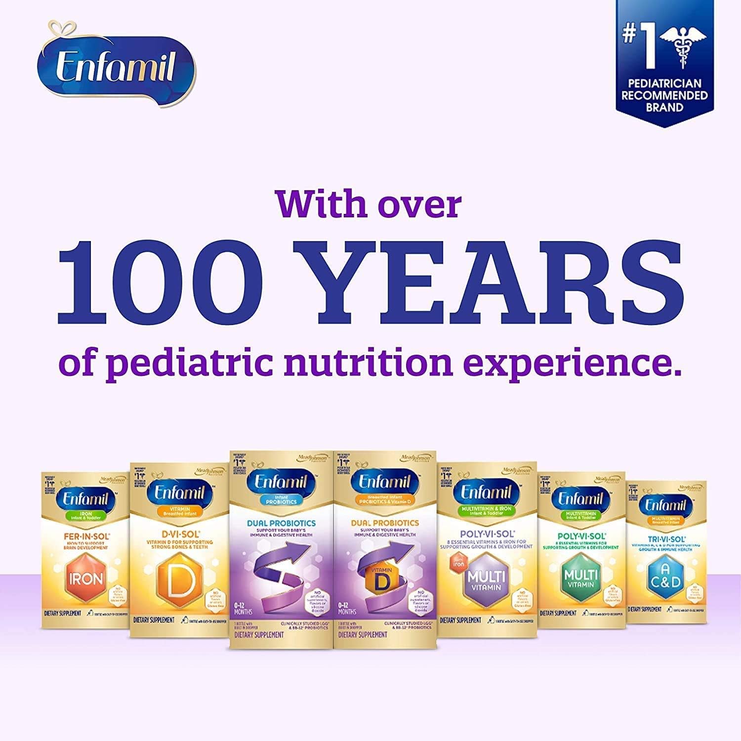 Enfamil Tri-Vi-Sol Vitaminas A, C y D en gotas, 50 ml (Paquete de 4)