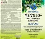 Natural Factors Whole Earth & Sea Multivitamínico y Mineral para Hombres 50+