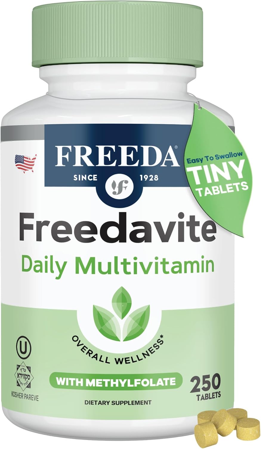 Freedavite Tiny Tablet - Multivitamin Moderate for Men & Women - 250 Tablets