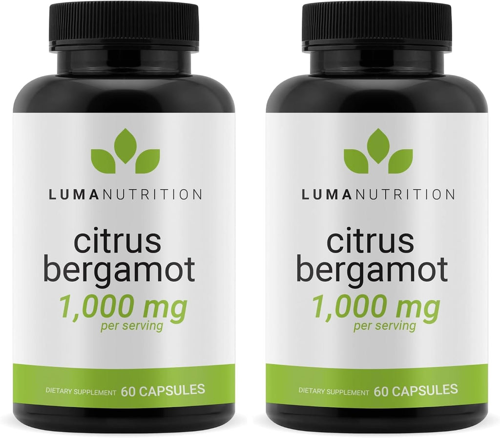 Luma Nutrition Citrus Bergamot 1000 mg por dosis - Suplemento de Bergamota Cítrica - 60 cápsulas