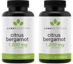 Luma Nutrition Citrus Bergamot 1000 mg por dosis - Suplemento de Bergamota Cítrica - 60 cápsulas