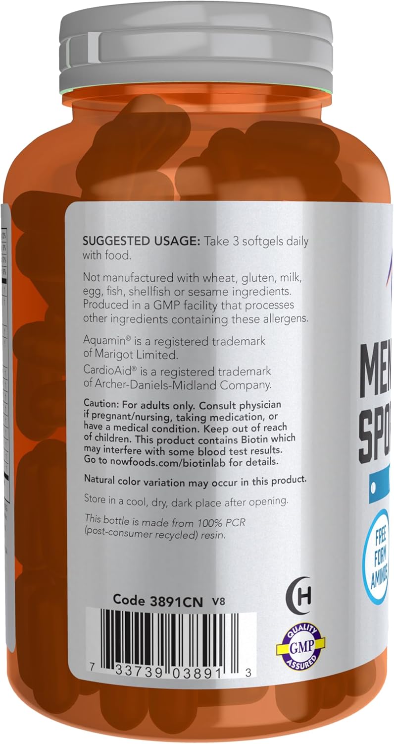 NOW Foods Sports Nutrition, Multivitamínico Extreme Sports para Hombres con Aminoácidos, ZMA, Tribulus, MCT y Extractos Herbales, 180 Cápsulas Blandas