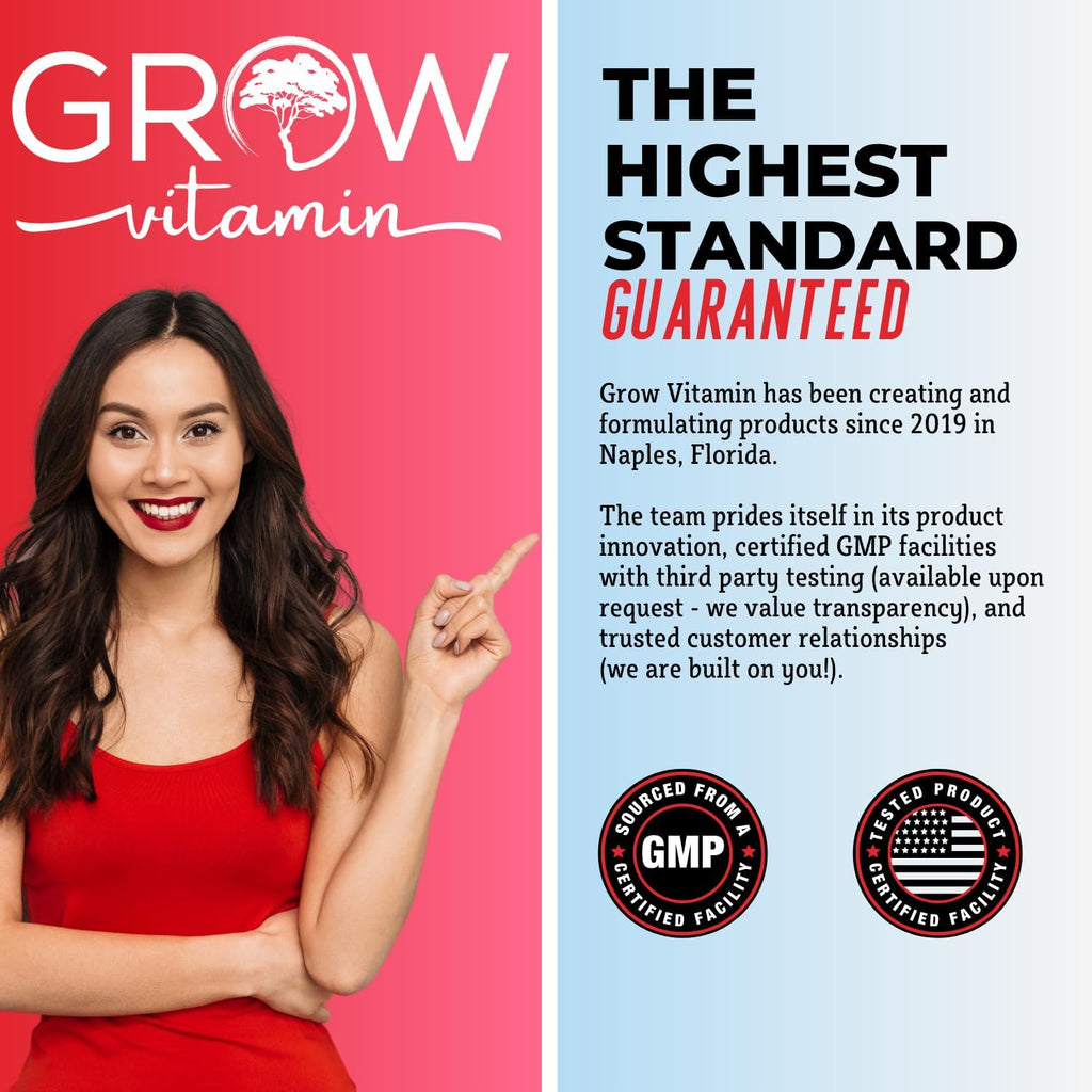 Grow Vitamin Complejo B12 Líquido Sublingual - Metilcobalamina Premium con Vitaminas B2, B3, B6 y B12 para Energía y Sistema Inmunitario