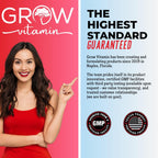 Grow Vitamin Complejo B12 Líquido Sublingual - Metilcobalamina Premium con Vitaminas B2, B3, B6 y B12 para Energía y Sistema Inmunitario