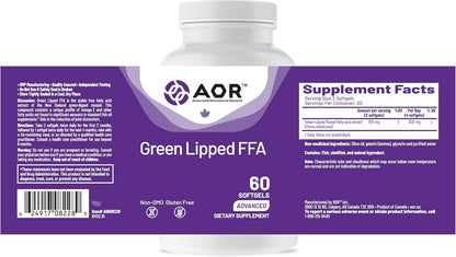 AOR Mejillón de Labio Verde Omega-3 FFA, 60 Cápsulas Blandas – Image 9