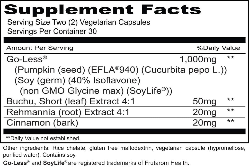 Priority One Vitamins Urgent Less 60 Cápsulas Vegetarianas - Apoyo para la Función Saludable de la Vejiga