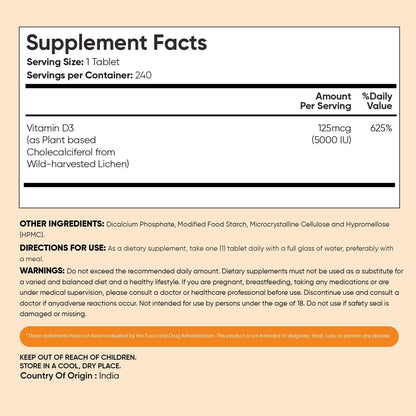 WeightWorld Vitamina D3 Vegana 5000 UI - 240 – Forma: La vitamina D3 (colecalciferol) es preferible a la D2 por su – Image 6