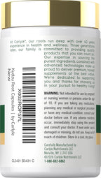 Carlyle Raíz de Kudzu Extracto | 100 Cápsulas | Fórmula No-GMO y Sin Gluten | Suplemento Herbal Tradicional