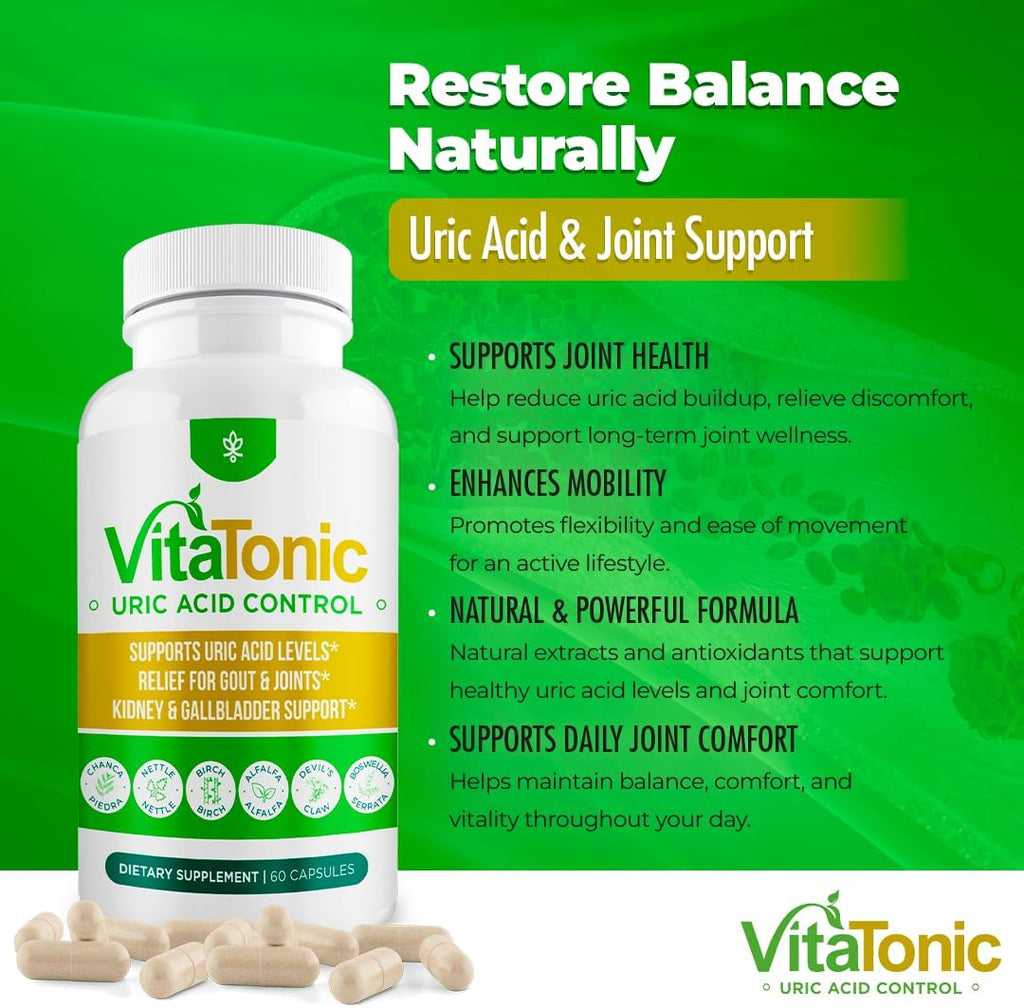 Vitatonic Uric Acid Balancing Aid – 60 Cápsulas