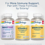 Solaray Vitamina C 1000 mg - Cápsulas de Liberación Prolongada con Rosa Mosqueta y Acerola - Apoyo Inmunitario - Vegano