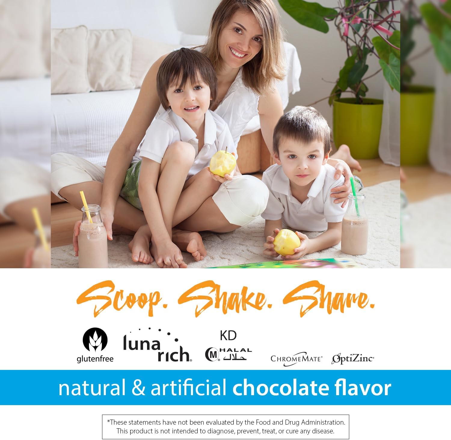RELIV Now for Kids Chocolate - Batido Nutricional con Vitaminas y Minerales Esenciales, 15 Porciones