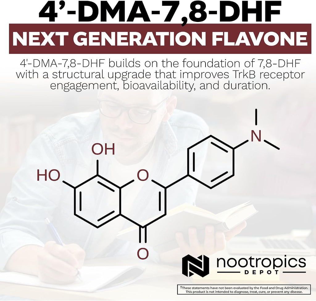 Nootropics Depot 4’-DMA-7,8-DHF Cápsulas | 10mg | 90 Unidades
