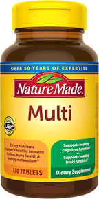 Multivitamínico con Hierro para Mujeres y Hombres, 130 Comprimidos