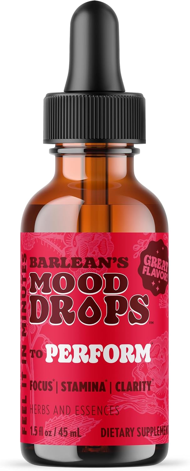 Barlean's Mood Booster Supplement, L-Theanine y Shilajit, Gotas Líquidas para Hombres y Mujeres, 1.5 oz