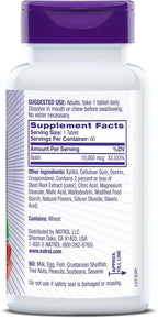 Natrol Biotin 10,000mcg, 60 Fast Dissolve Tablets