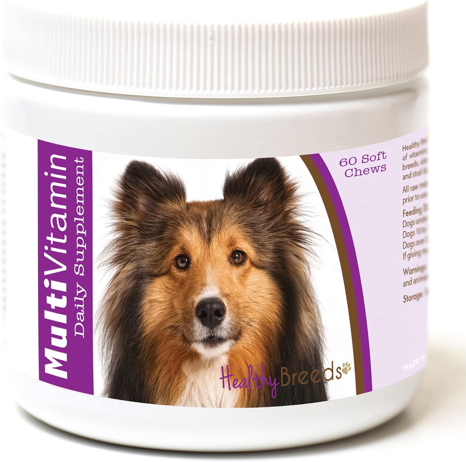 Healthy Breeds Shetland Sheepdog Multivitamínico en Chews Blandos 60 uds