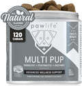 Pawlife Multivitamínico Natural en Masticables Blandos para Perros con Glucosamina, Condroitina y Probióticos – Apoyo Articular, Digestivo e Inmune – Suministro para 4 Meses