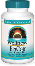 Source Naturals Wellness EpiCor con Vitamina D-3 – 120 Cápsulas