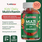 YumVs Gominolas Multivitamínicas para Niños - Sabor Fruta - 120 unidades