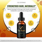 TruVarin Drops - Complemento Alimenticio Líquido para Cabello y Cuero Cabelludo Saludable (2 Envases)