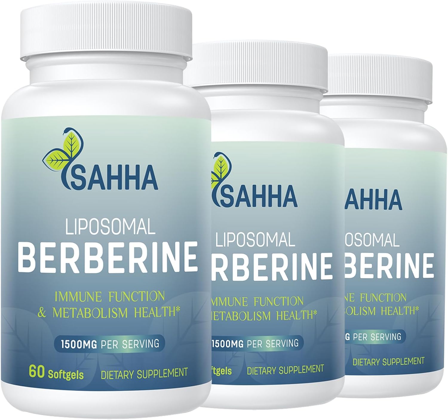 Sahha Berberina Liposomal HCL 1500mg - Alta Biodisponibilidad (2 Envases)