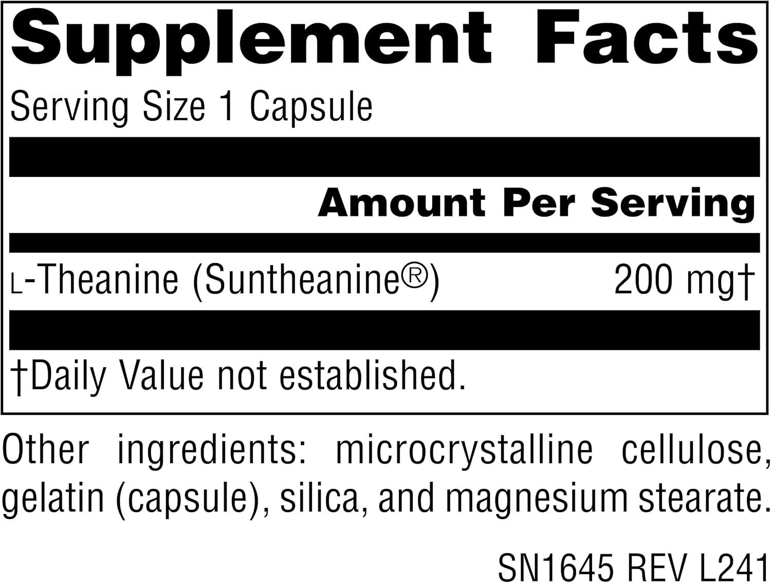Source Naturals Serene Science L-Teanina con Suntheanine, 200 mg - 30 Cápsulas