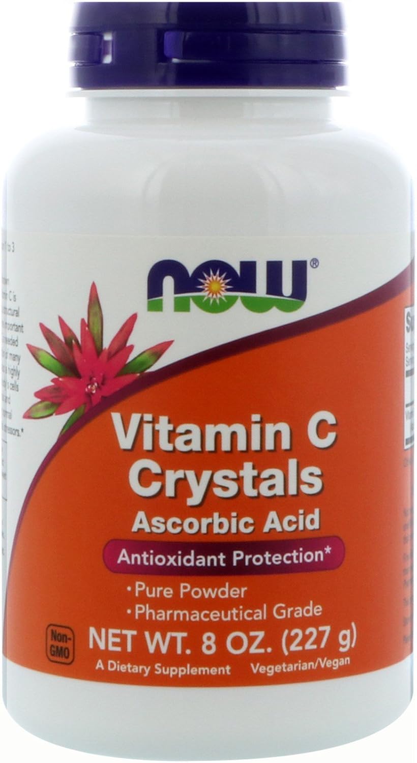 NOW Foods Vitamin C Crystals, 2 - 8 oz (227 g) each
