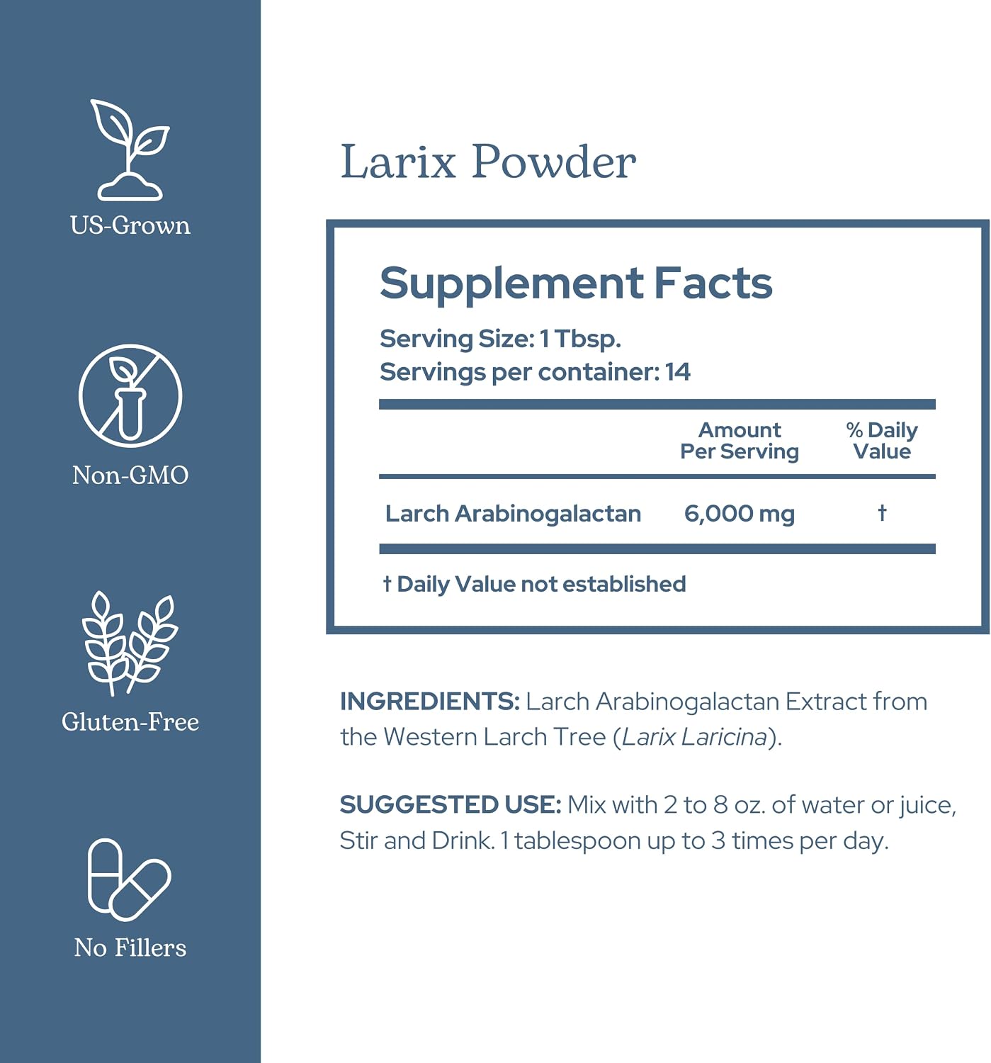 Eclectic Herb Organic Larch Powder | Natural Immune System and Gut Health Support | Larix laricina | Vegan, Gluten-Free, Non-GMO (85 g)