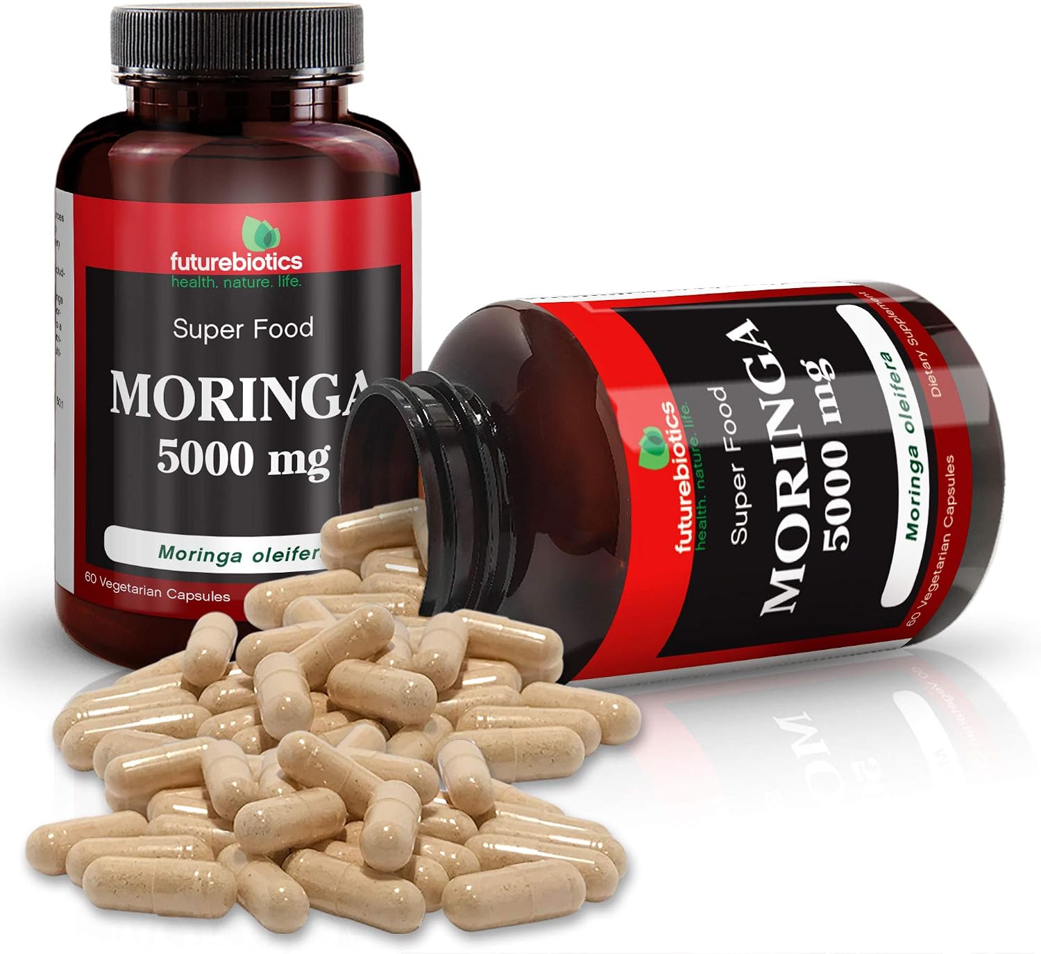 FutureBiotics Moringa 5000 mg 60 Cápsulas Vegetarianas