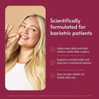 Bariatric Advantage Multivitamínico Masticable Esencial Sin Hierro - 180 Comprimidos (Sabor Berry)