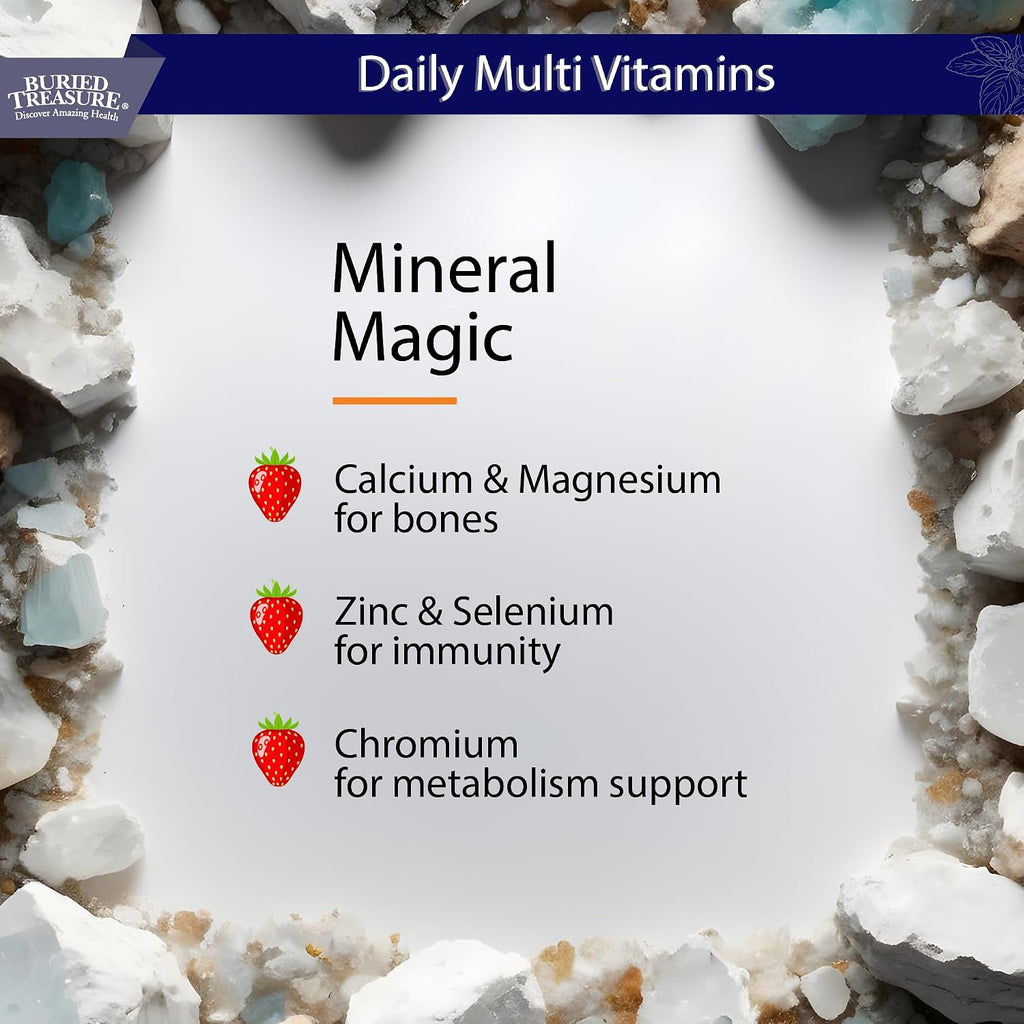 Buried Treasure Multivitamínico y Mineral Líquido de Nutrición Diaria con Oligoelementos, Superalimentos y Resveratrol