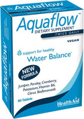 Aquaflow Tabletas para el Equilibrio Hídrico – Ayuda a mantener el equilibrio de líquidos y reducir la retención ocasional de agua – Mezcla botánica con enebro, perejil y arándano rojo – Vegano – 60 comprimidos