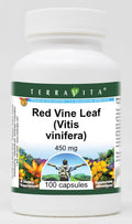 Terravita Hojas de Vid Roja (Vitis vinifera) - 450 mg - 100 Cápsulas - 3 Paquetes