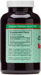 YS BEE FARMS Polen de Abeja 550 mg, 200 Cápsulas - Puro y Silvestre