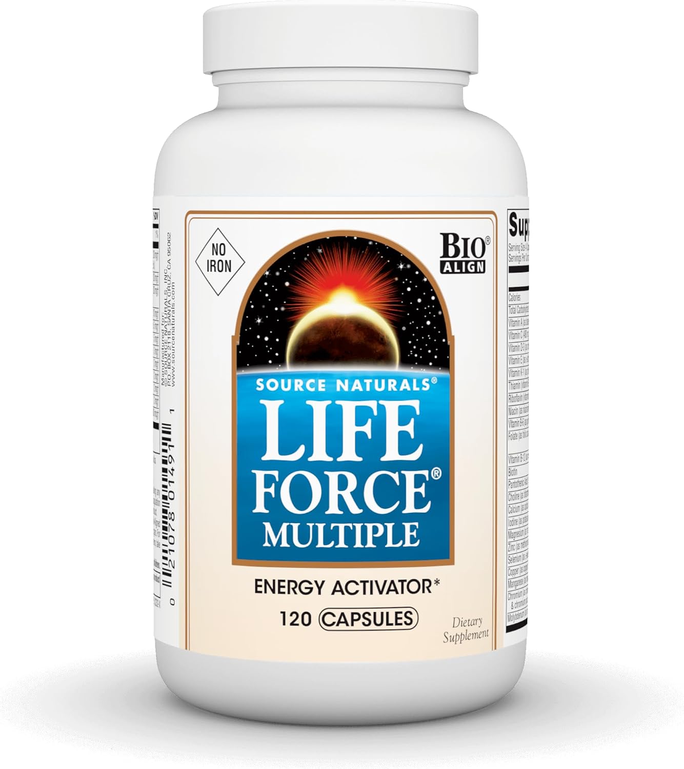 Source Naturals Life Force Multivitamínico Sin Hierro - 120 Cápsulas