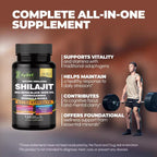 AyBet Shilajit Orgánico Himalayo - 15 Ingredientes - 120 Cápsulas