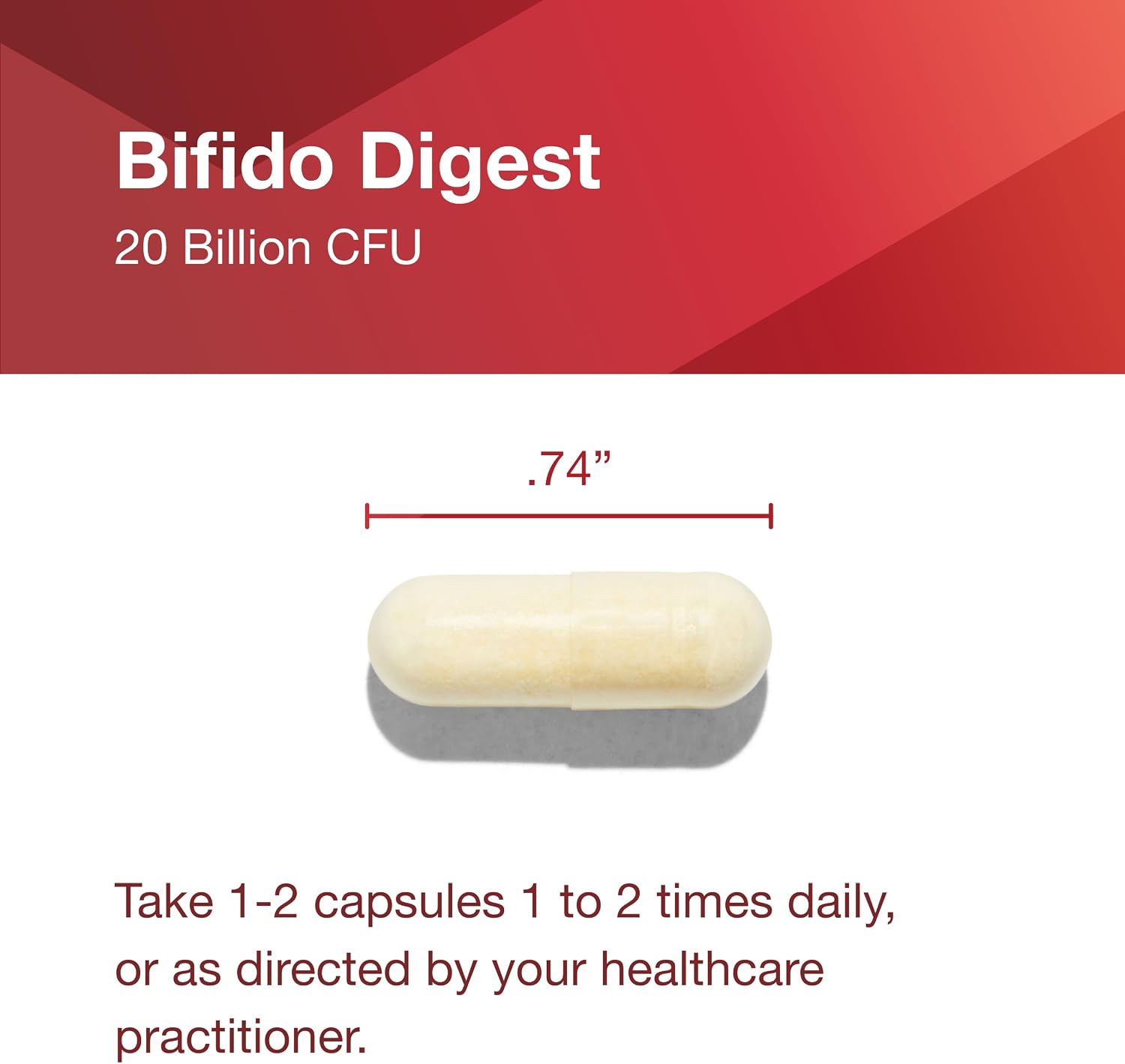 Protocol for Life Balance Bifido Digest - 20.000 millones de UFC - Apoyo GI - Sin lácteos, huevos ni OGM - 60 Cápsulas Vegetales