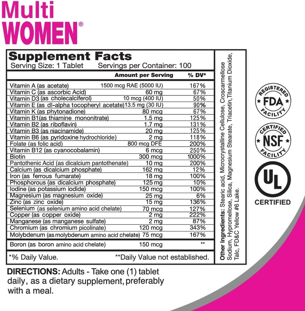 ALFA VITAMINS Multi Women - 100 comprimidos