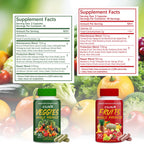 ESUNM Suplemento de Frutas y Verduras - 180 Cápsulas (90 Fruta + 90 Verdura)