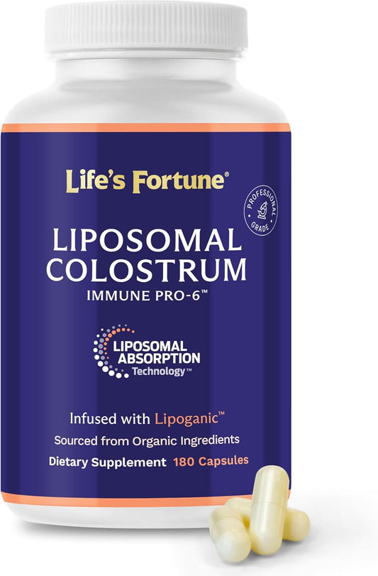 Life's Fortune Calostro Bovino Liposomal 1500 mg - 180 Cápsulas