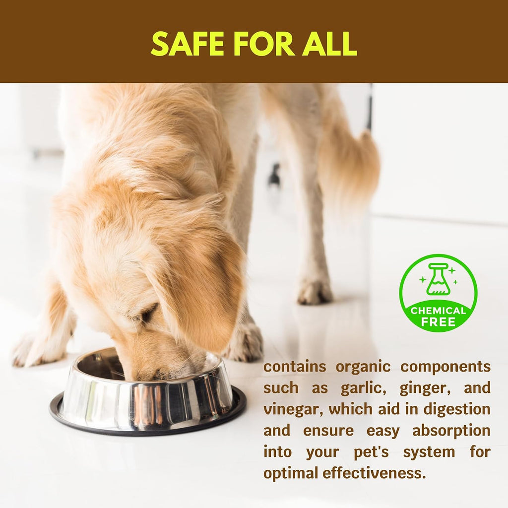 Flea Free Suplemento Antipulgas Orgánico para Perros, 946 ml