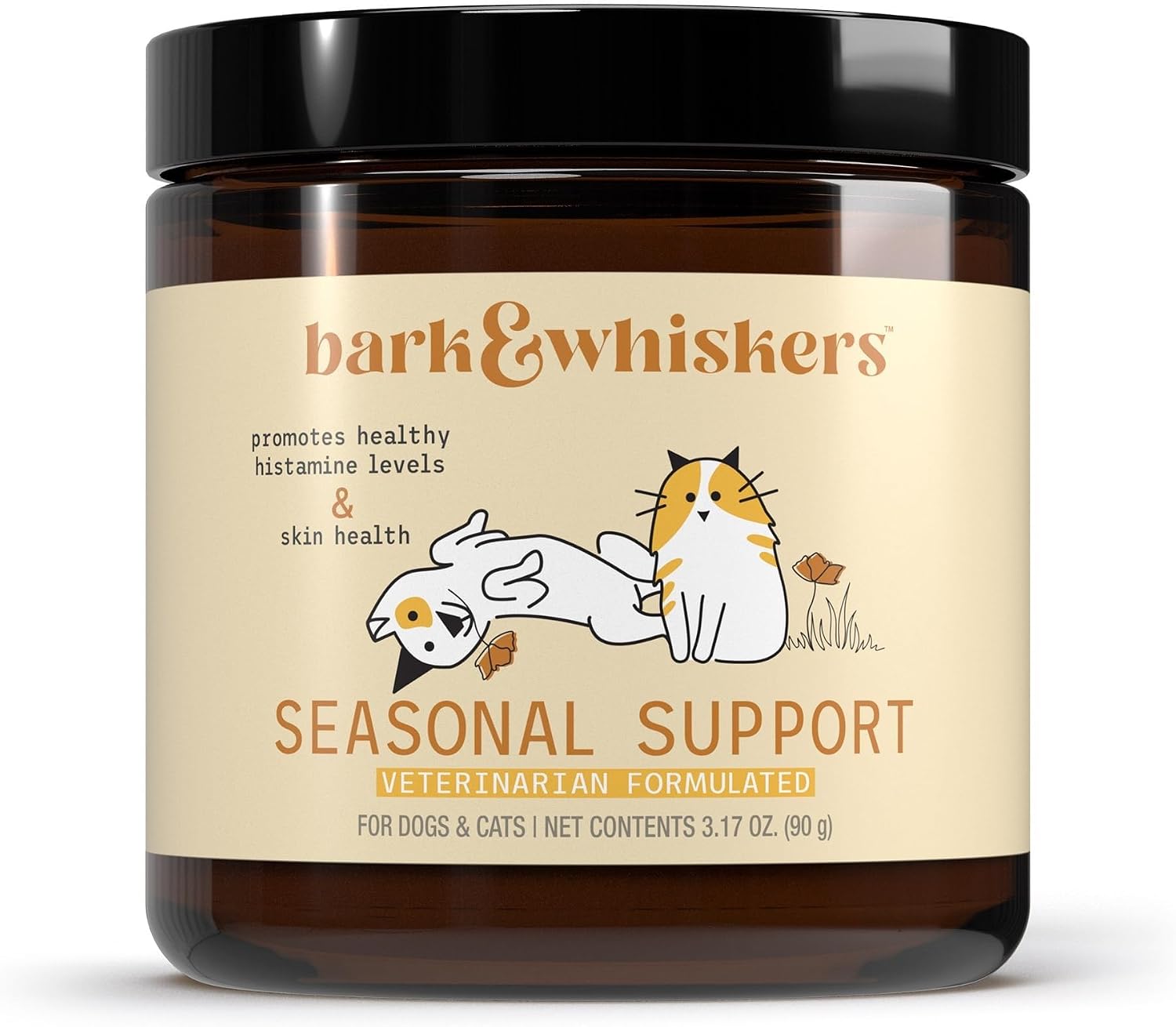 Dr. Mercola Bark & Whiskers Apoyo Estacional - Suplemento Inmune para Perros y Gatos