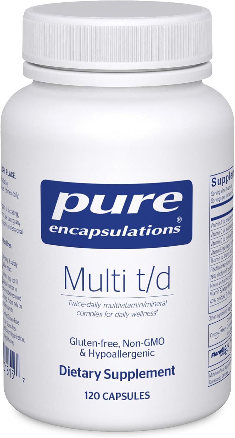 Pure Encapsulations Multi T/D - Complejo Multivitamínico y Mineral - 120 Cápsulas