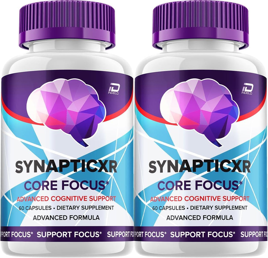 SynapticXR Brain Supplement Capsules – Synaptic XR Fórmula Máxima Potencia Todo Natural para Memoria y Enfoque (2 Paquete – 120 Cápsulas)