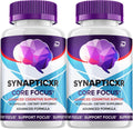 SynapticXR Brain Supplement Capsules – Synaptic XR Fórmula Máxima Potencia Todo Natural para Memoria y Enfoque (2 Paquete – 120 Cápsulas)